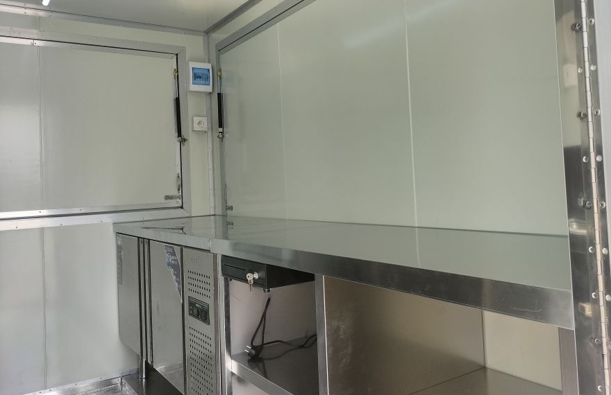 10ft custom built fast food trailer interior design